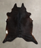 Solid Black XX-Large Brazilian Cowhide Rug 7'6