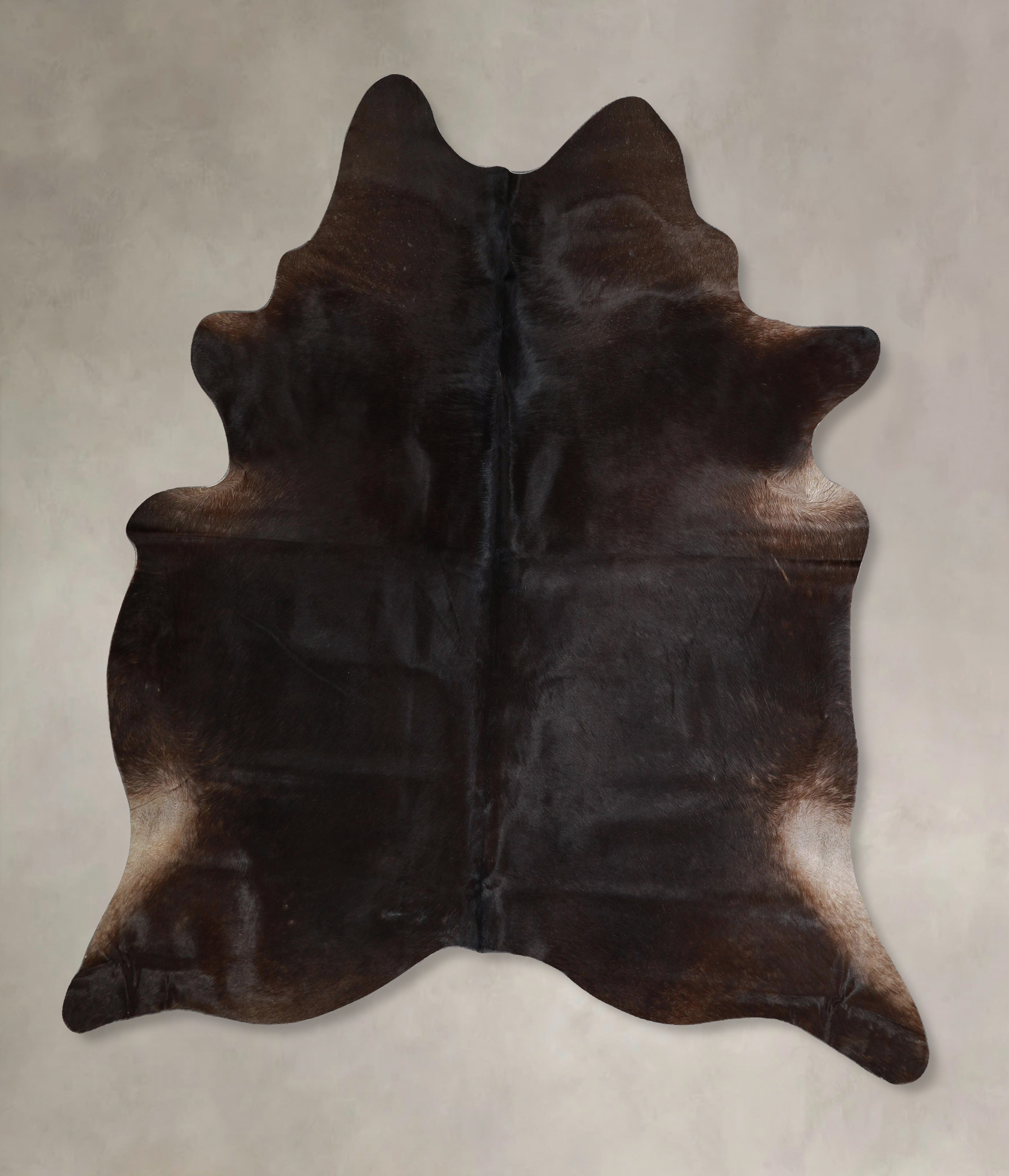 Solid Black Cowhide Rug #A45515