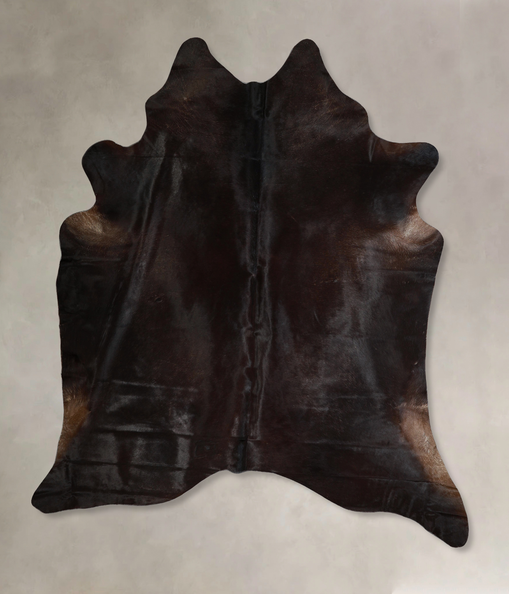 Solid Black Cowhide Rug #A45516