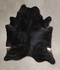 Solid Black XX-Large Brazilian Cowhide Rug 8'3