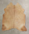 Beige Large Brazilian Cowhide Rug 5'8