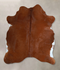 Solid Brown Large Brazilian Cowhide Rug 5'9