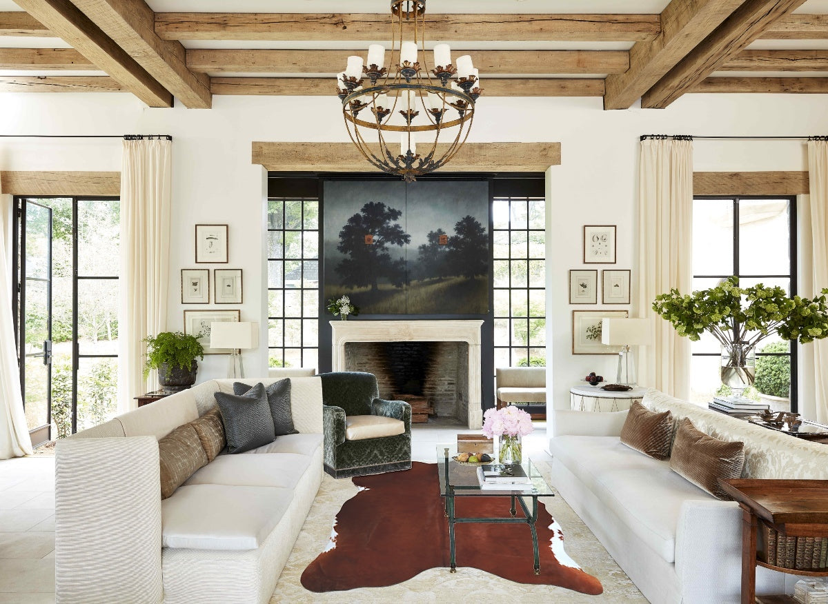 Solid Brown Cowhide Rug #A45530