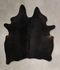 Solid Black X-Large Brazilian Cowhide Rug 7'3