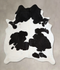 Black and White X-Large Brazilian Cowhide Rug 7'5