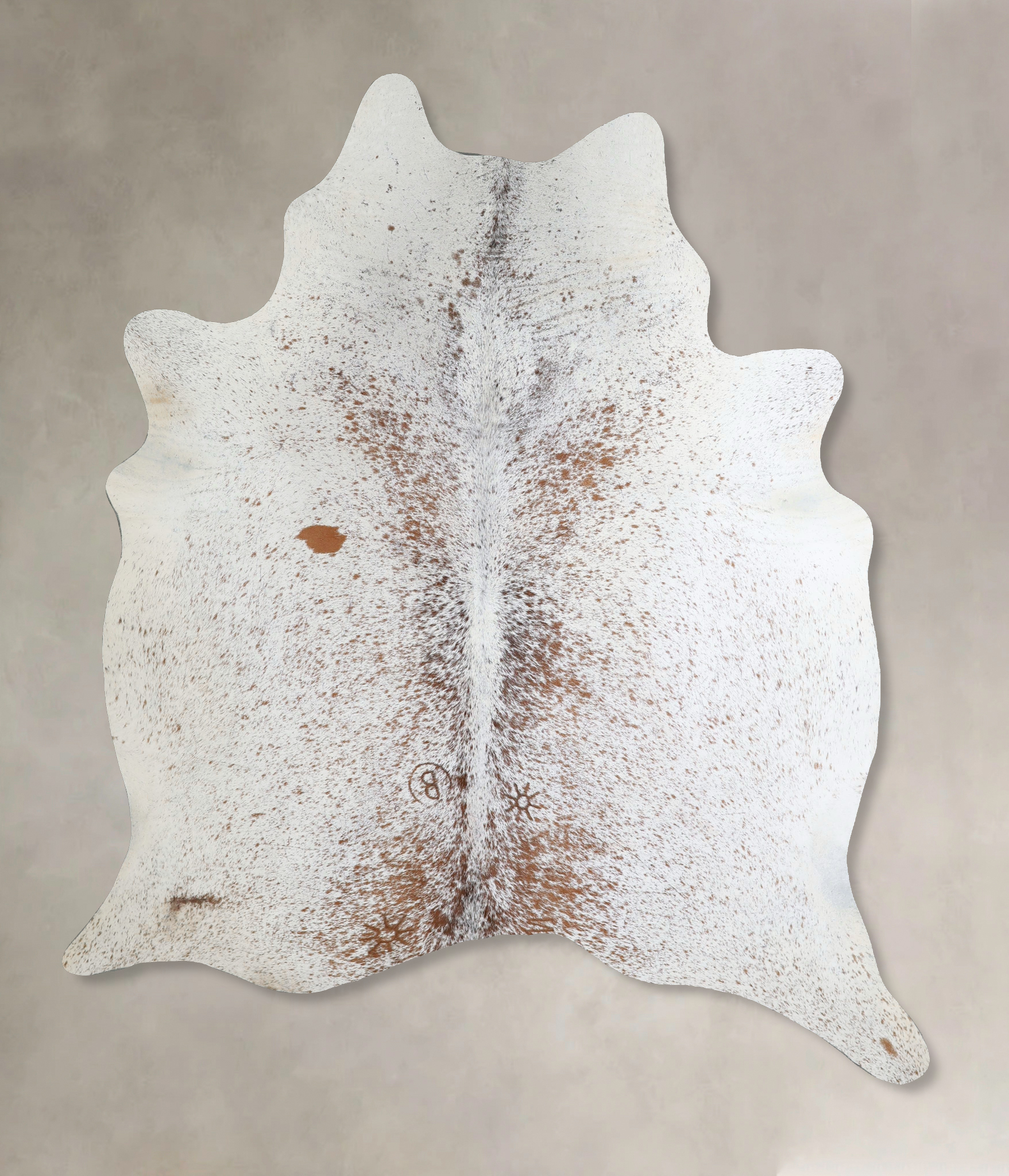 Salt and Pepper Brown Cowhide Rug #A45555