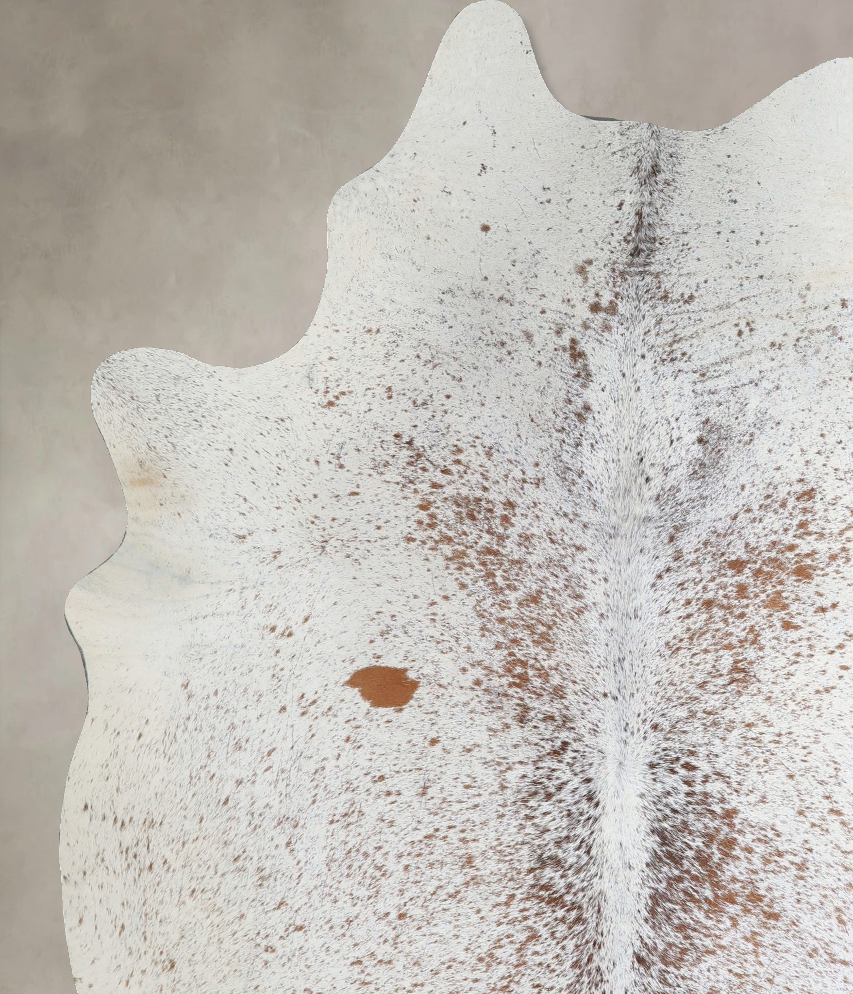 Salt and Pepper Brown Cowhide Rug #A45555