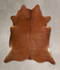 Solid Brown X-Large Brazilian Cowhide Rug 7'0