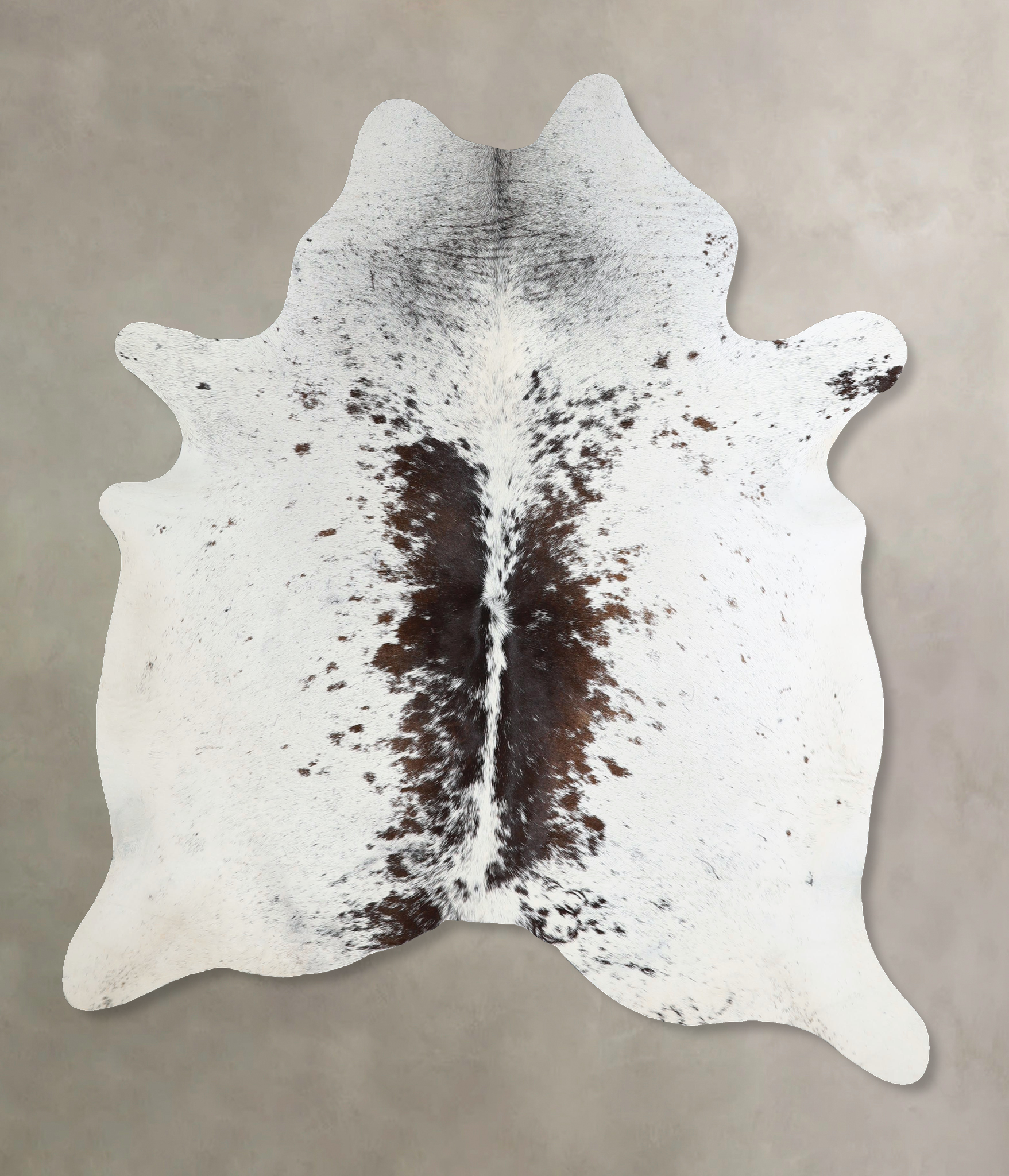 Salt and Pepper Brown Cowhide Rug #A45567