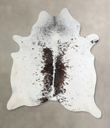 Salt and Pepper Brown Large Brazilian Cowhide Rug 6'11"H x 5'7"W #A45567 by Hudson Hides