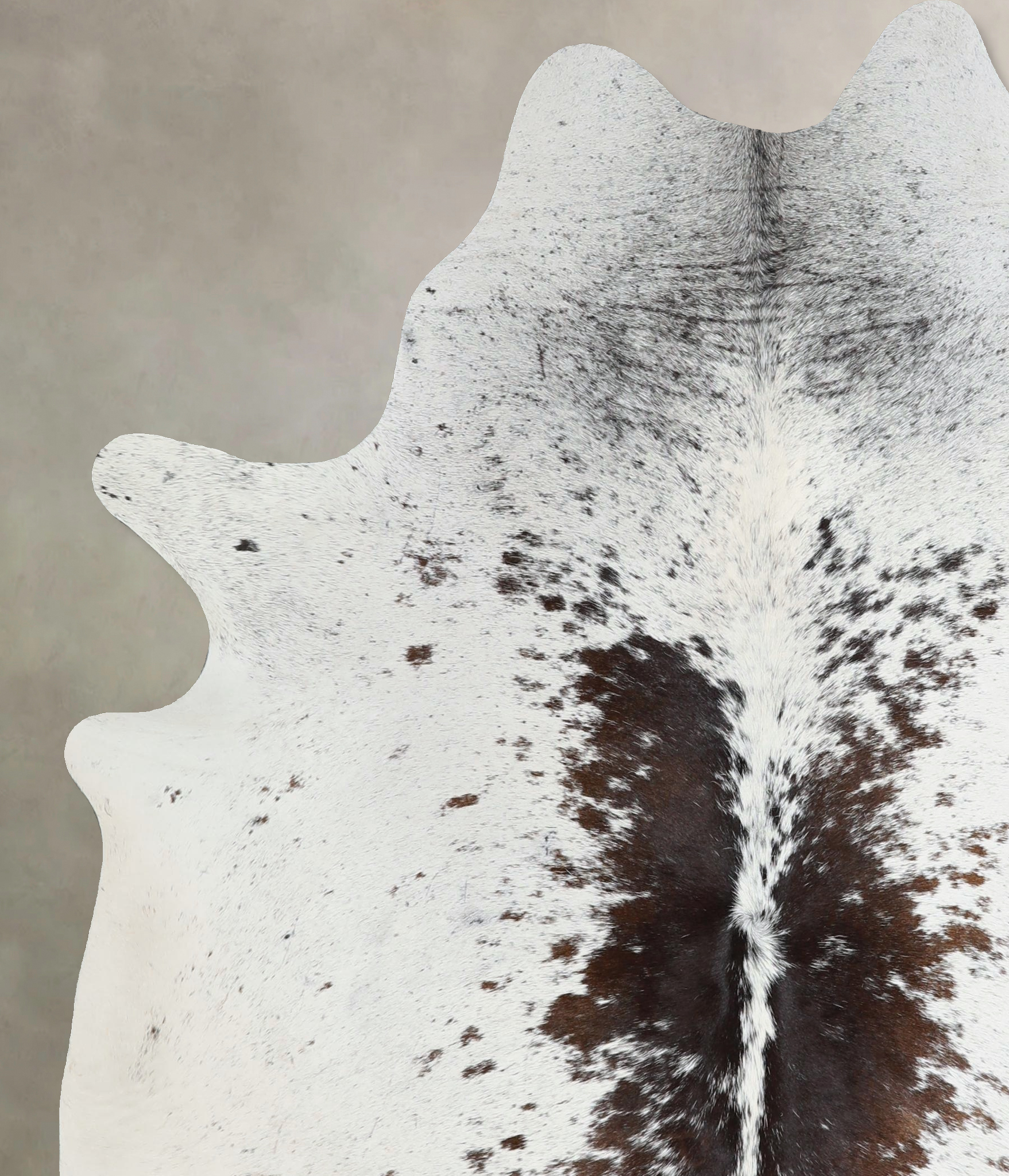 Salt and Pepper Brown Cowhide Rug #A45567