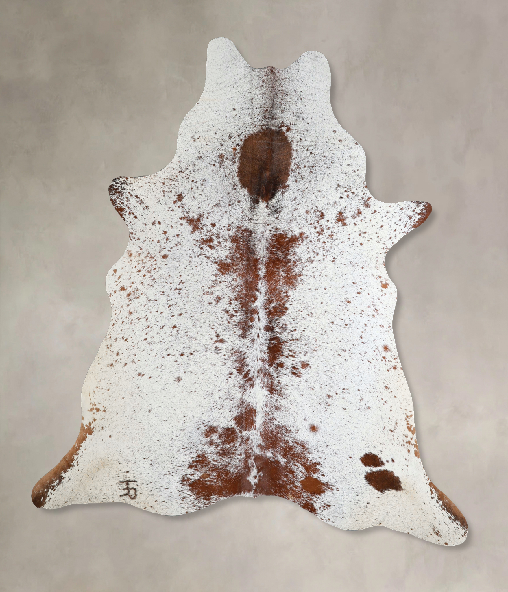 Salt and Pepper Brown Cowhide Rug #A45568