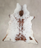 Salt and Pepper Brown X-Large Brazilian Cowhide Rug 7'7