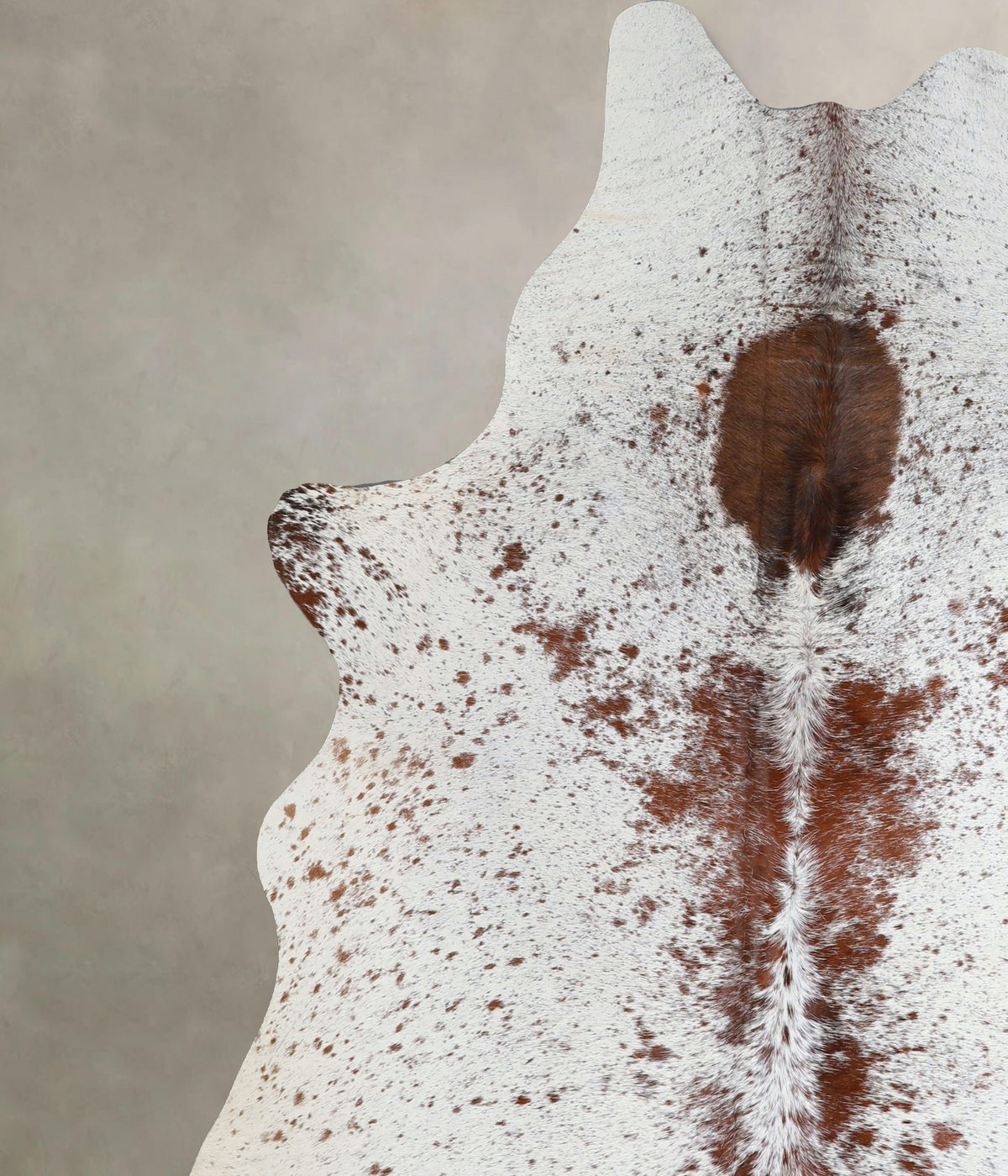 Salt and Pepper Brown X-Large Brazilian Cowhide Rug 7'7"H x 6'5"W #A45568 by Hudson Hides