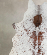 Salt and Pepper Brown X-Large Brazilian Cowhide Rug 7'7"H x 6'5"W #A45568 by Hudson Hides