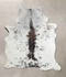 Salt and Pepper Brown Large Brazilian Cowhide Rug 6'8