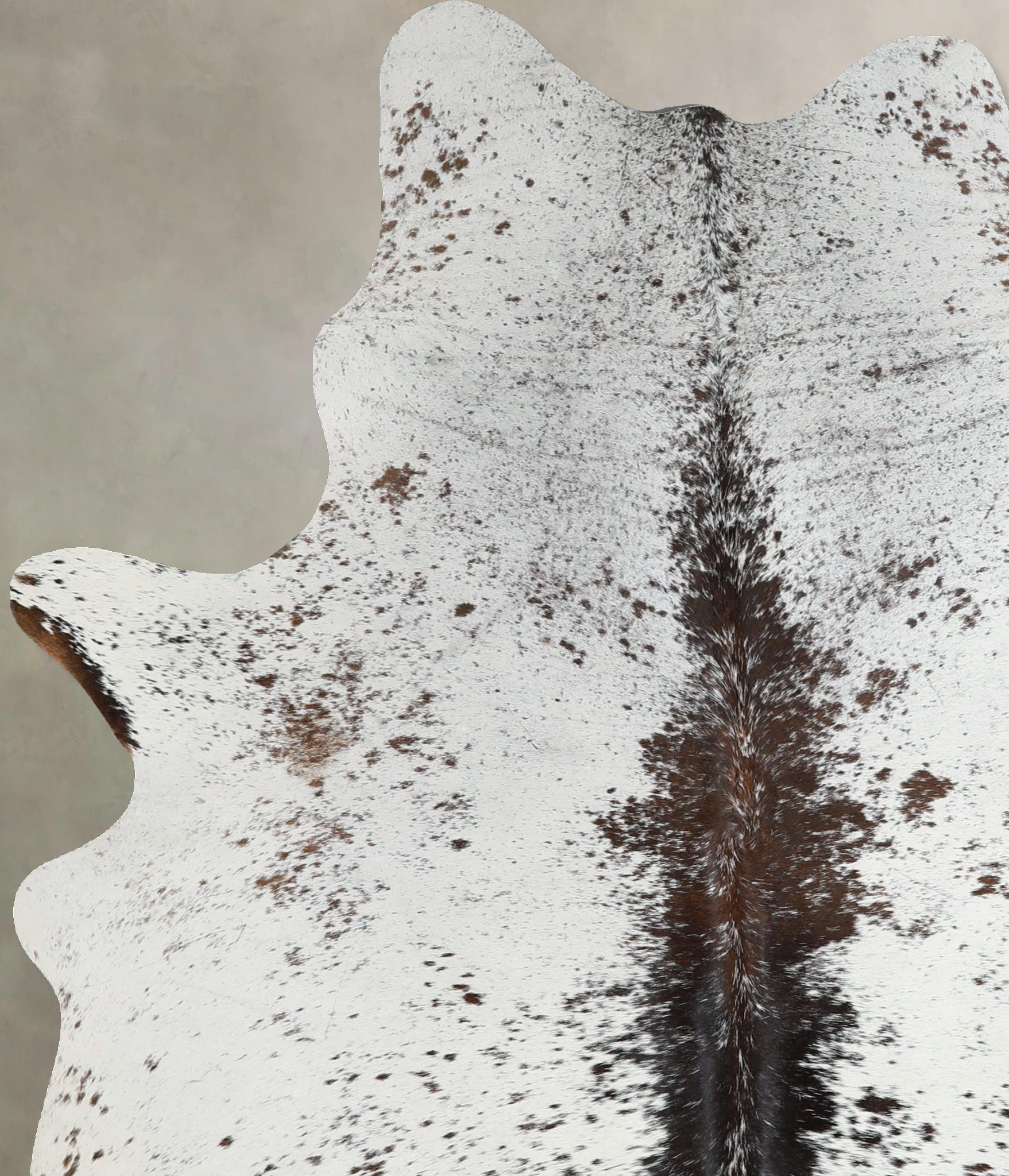 Salt and Pepper Brown Cowhide Rug #A45569