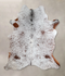 Salt and Pepper Brown Large Brazilian Cowhide Rug 6'4