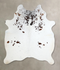 Salt and Pepper Brown Large Brazilian Cowhide Rug 6'9