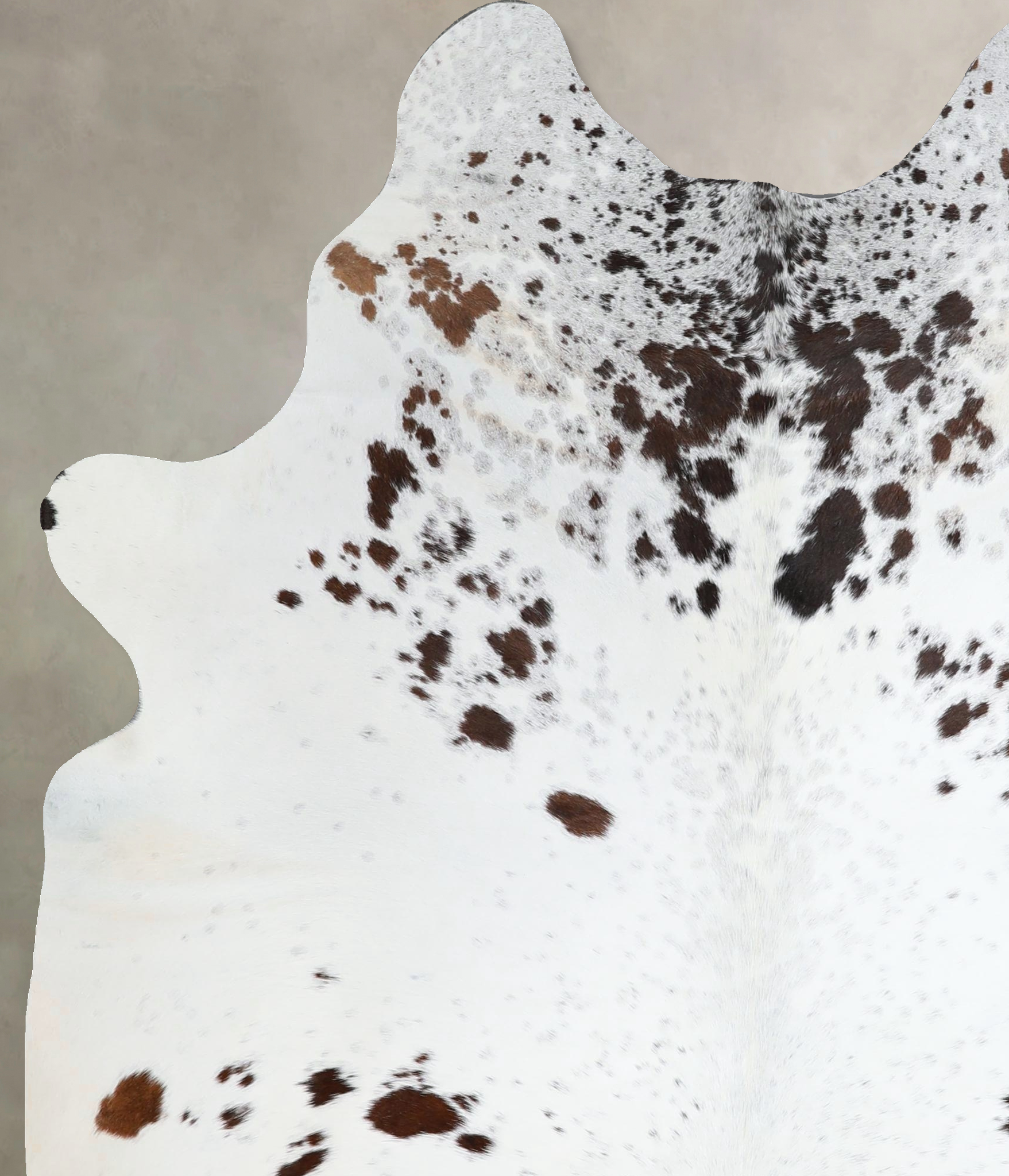 Salt and Pepper Brown Cowhide Rug #A45572