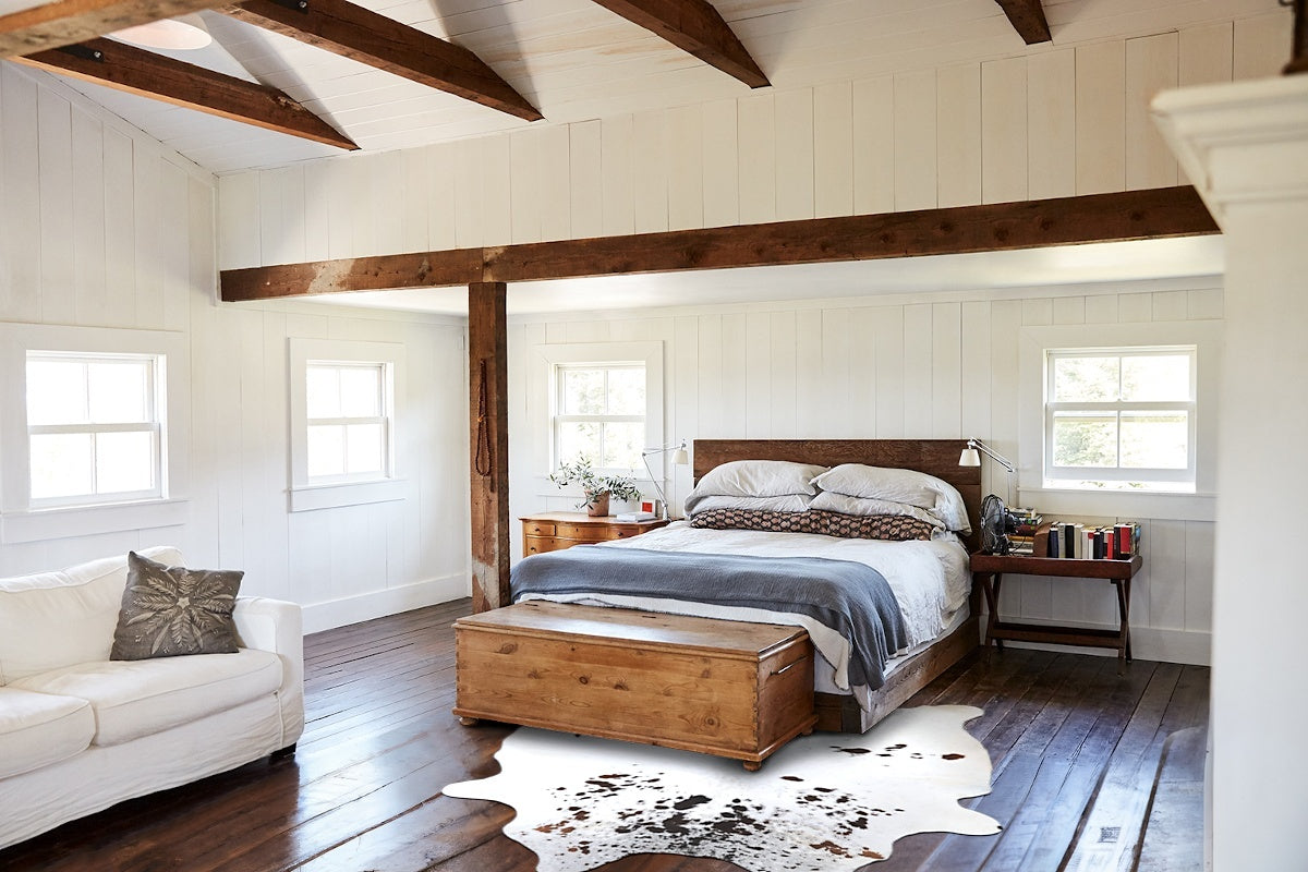 Salt and Pepper Brown Cowhide Rug #A45572