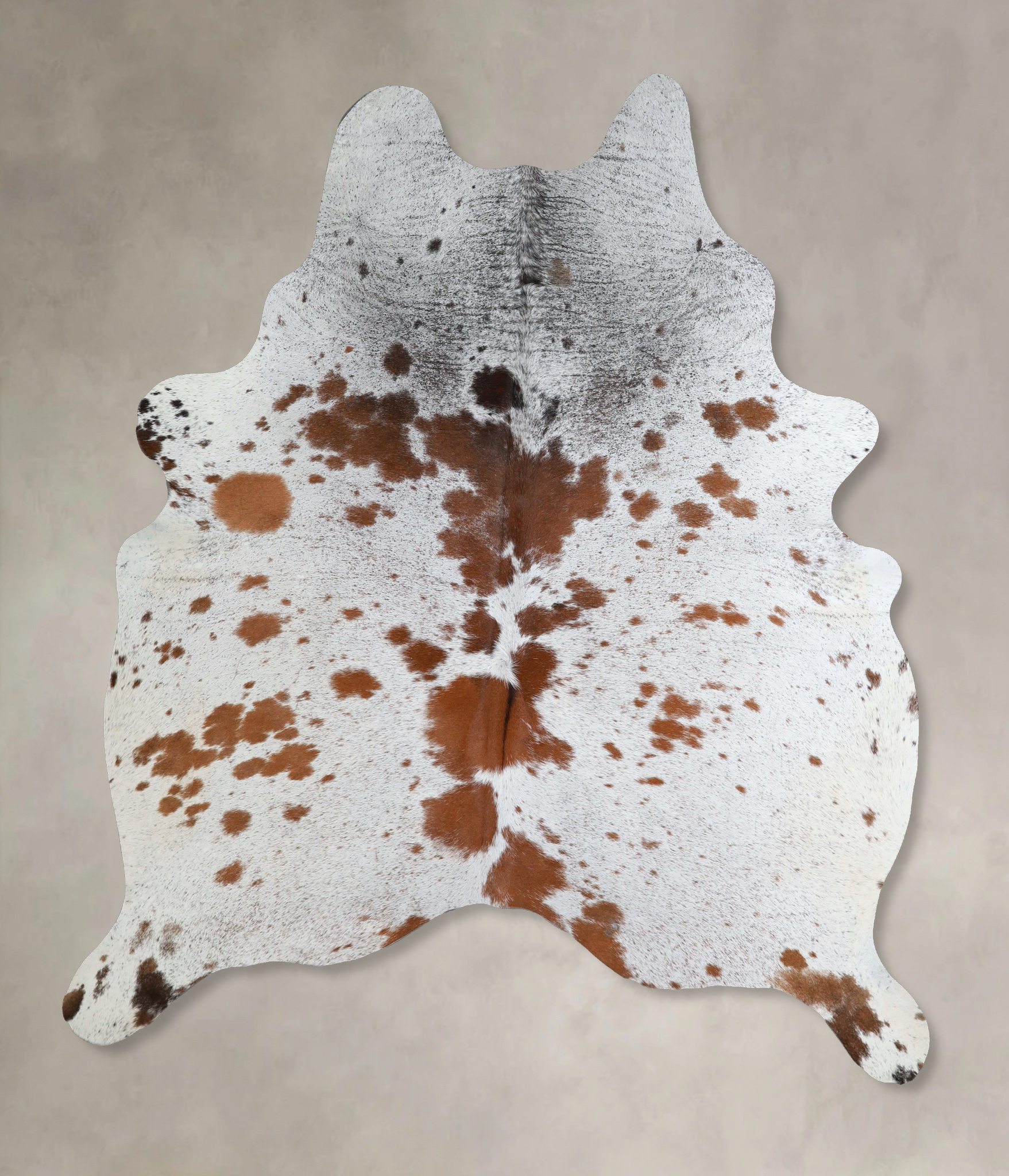 Salt and Pepper Brown Cowhide Rug #A45573