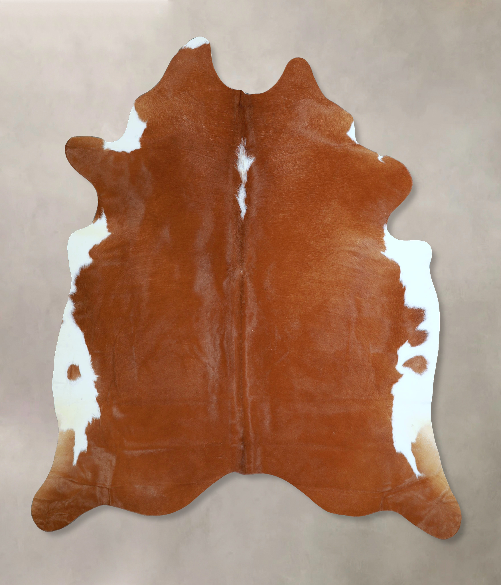 Brown and White Regular Cowhide Rug #A45577