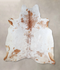 Salt and Pepper Brown X-Large Brazilian Cowhide Rug 6'10