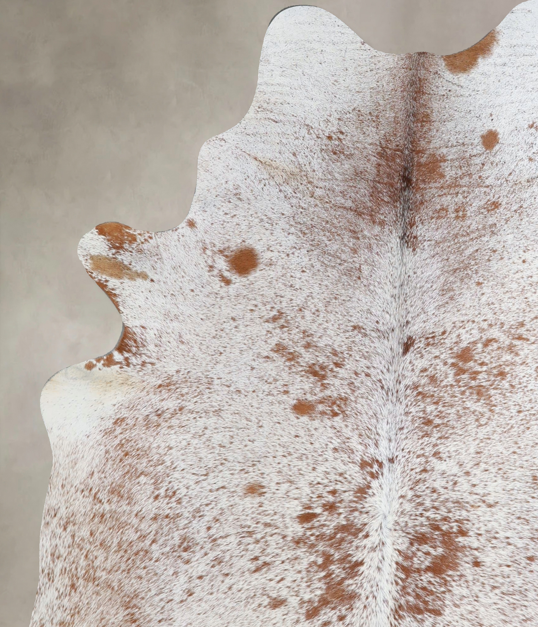 Salt and Pepper Brown Cowhide Rug #A45581