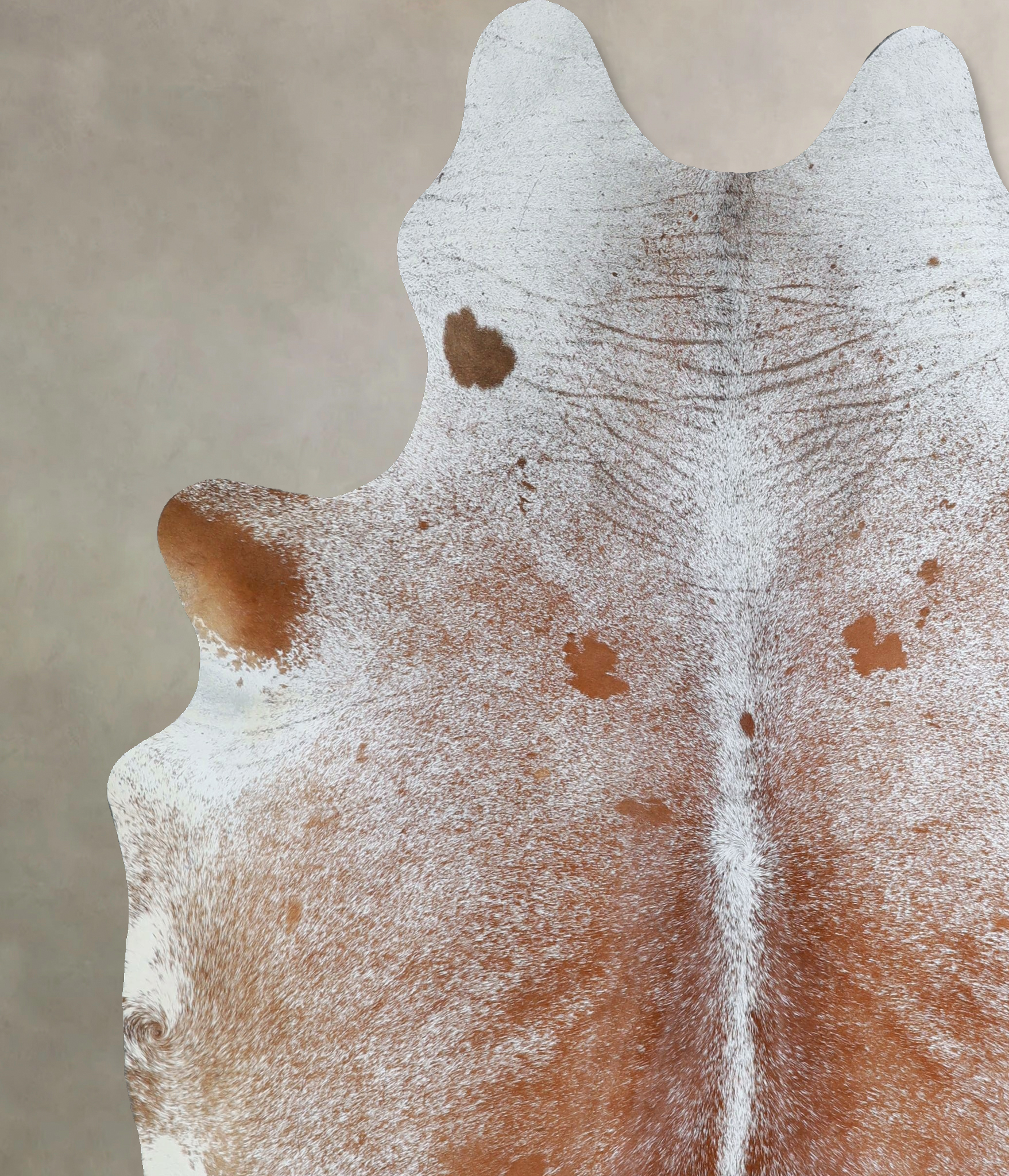 Salt and Pepper Brown Cowhide Rug #A45582
