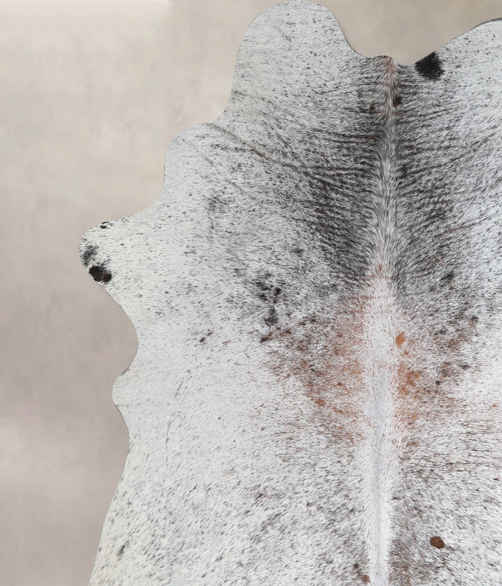 Salt and Pepper Brown Cowhide Rug #A45585