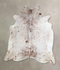 Salt and Pepper Brown Large Brazilian Cowhide Rug 6'1