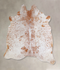 Salt and Pepper Brown Large Brazilian Cowhide Rug 5'10