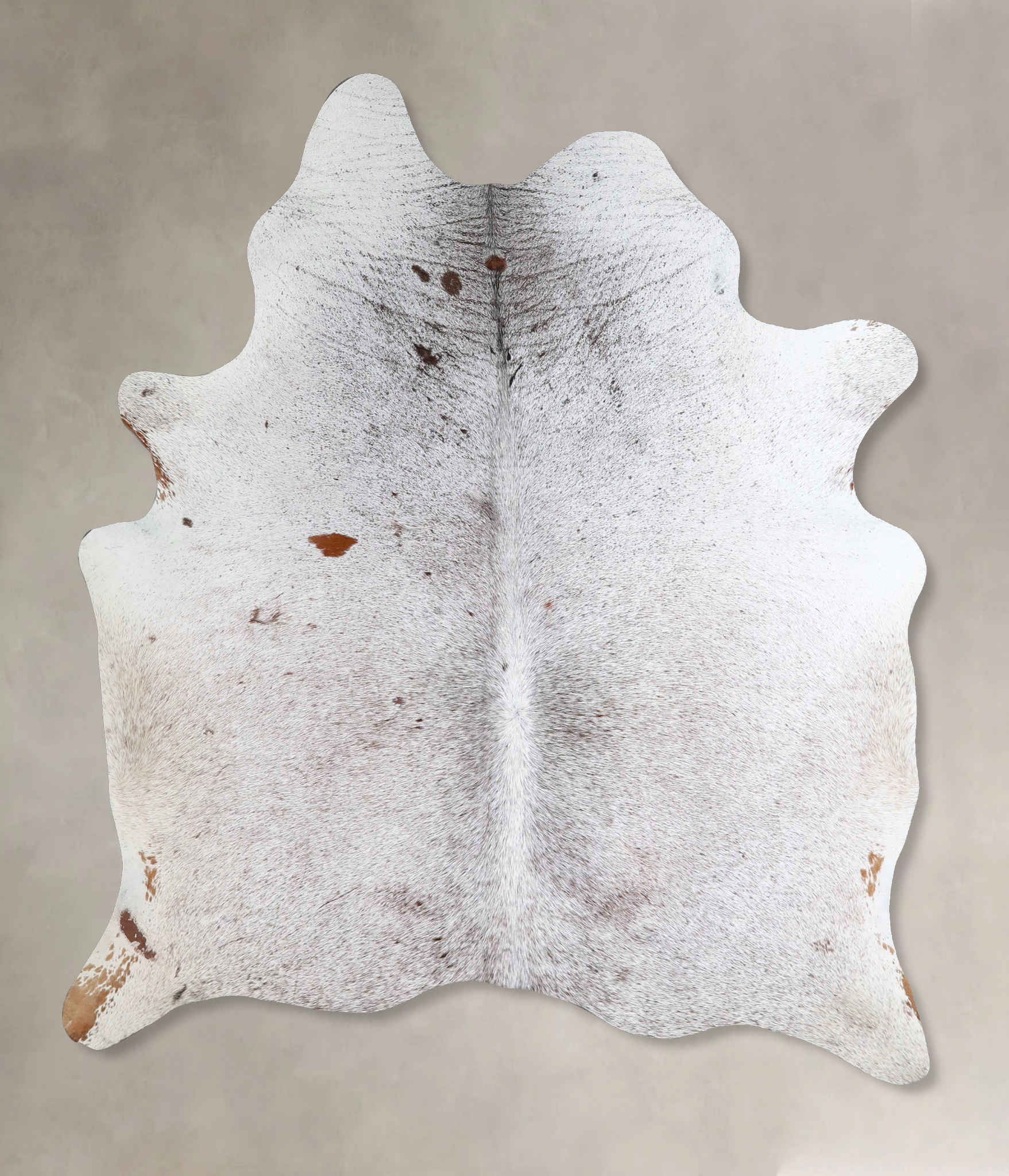 Salt and Pepper Brown Cowhide Rug #A45602