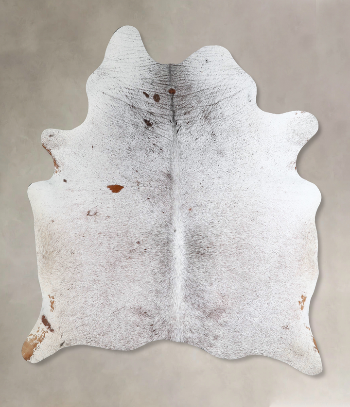 Salt and Pepper Brown Large Brazilian Cowhide Rug 6'9"H x 5'5"W #A45602 by Hudson Hides