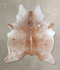 Salt and Pepper Brown X-Large Brazilian Cowhide Rug 7'6