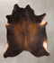 Chocolate X-Large Brazilian Cowhide Rug 7'1