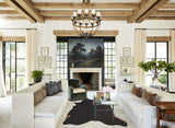 Solid Black X-Large Brazilian Cowhide Rug 7'4"H x 6'1"W #A45614 by Hudson Hides