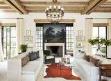 Brown and White Regular X-Large Brazilian Cowhide Rug 7'2"H x 6'0"W #A45616 by Hudson Hides