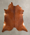 Solid Brown X-Large Brazilian Cowhide Rug 7'4