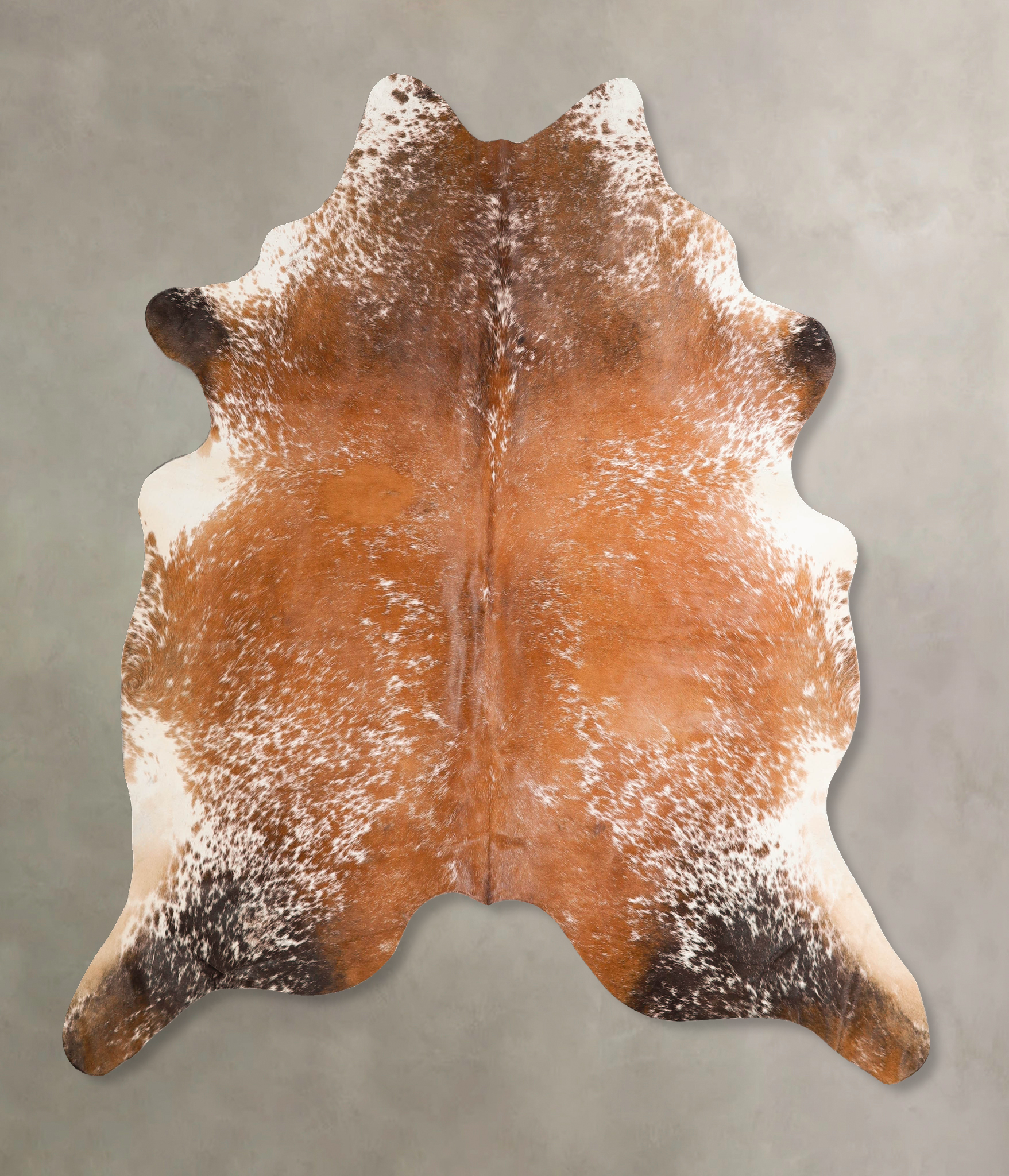 Salt and Pepper Brown Cowhide Rug #A45623