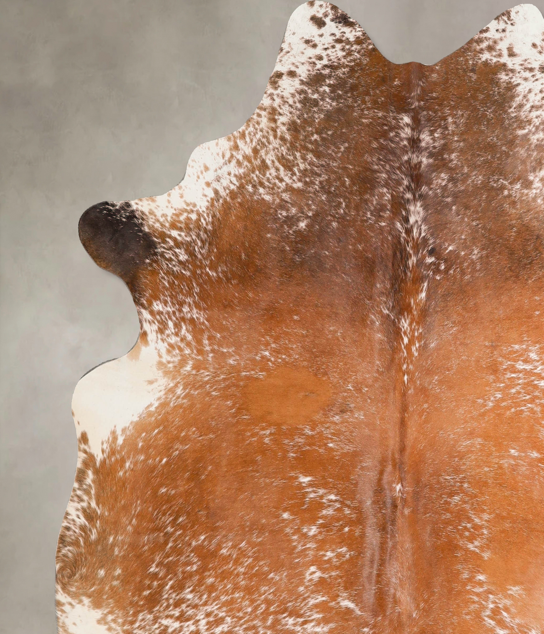 Salt and Pepper Brown Cowhide Rug #A45623