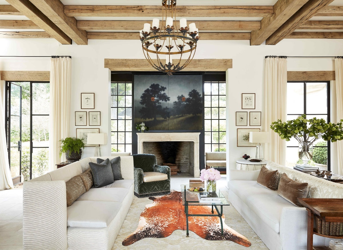 Salt and Pepper Brown Cowhide Rug #A45623