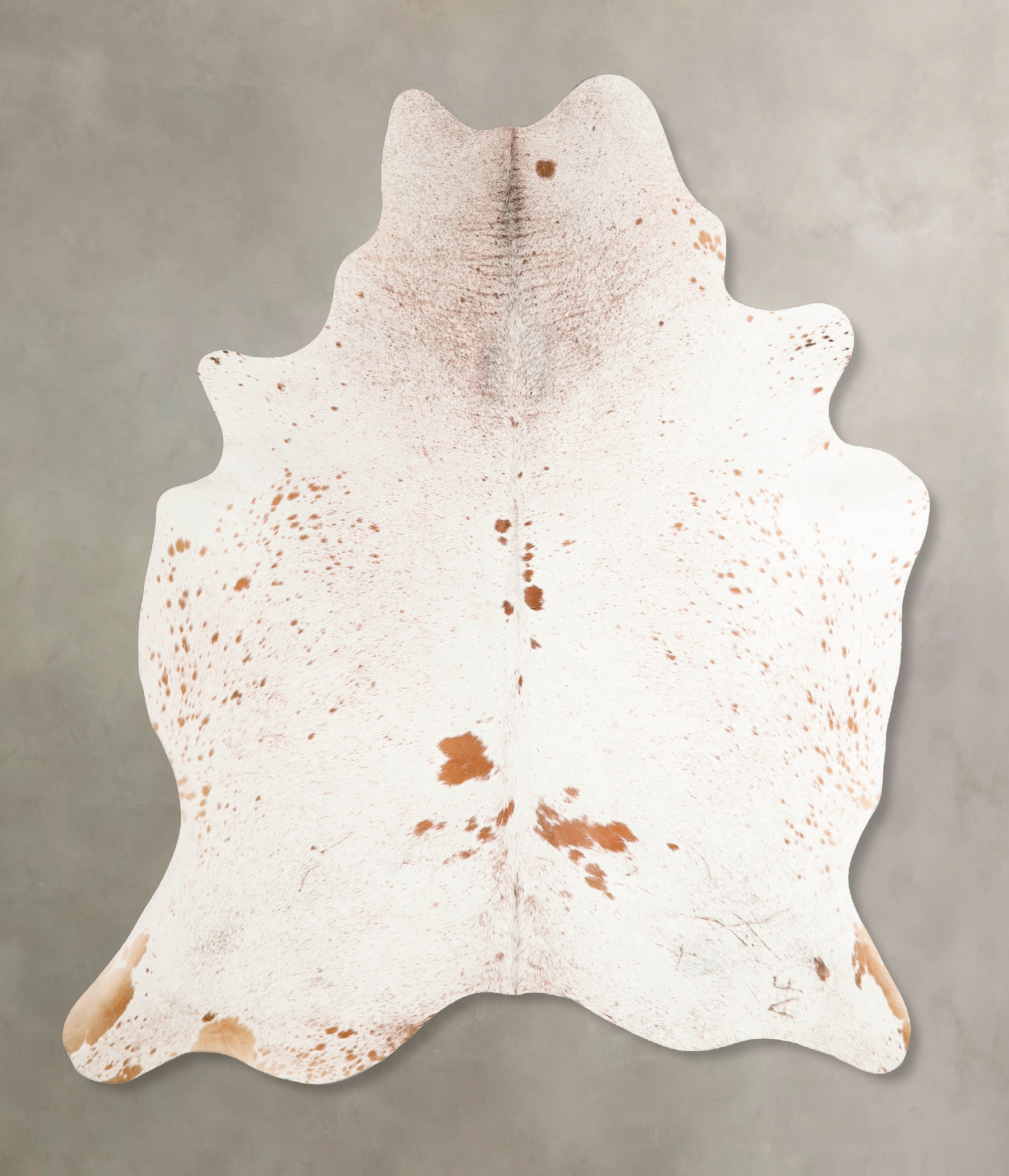 Salt and Pepper Brown Cowhide Rug #A45624