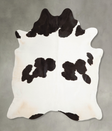 Black and White XX-Large Brazilian Cowhide Rug 7'7"H x 6'10"W #A45628 by Hudson Hides