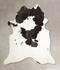 Black and White X-Large Brazilian Cowhide Rug 7'3