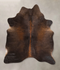 Chocolate Large Brazilian Cowhide Rug 6'6