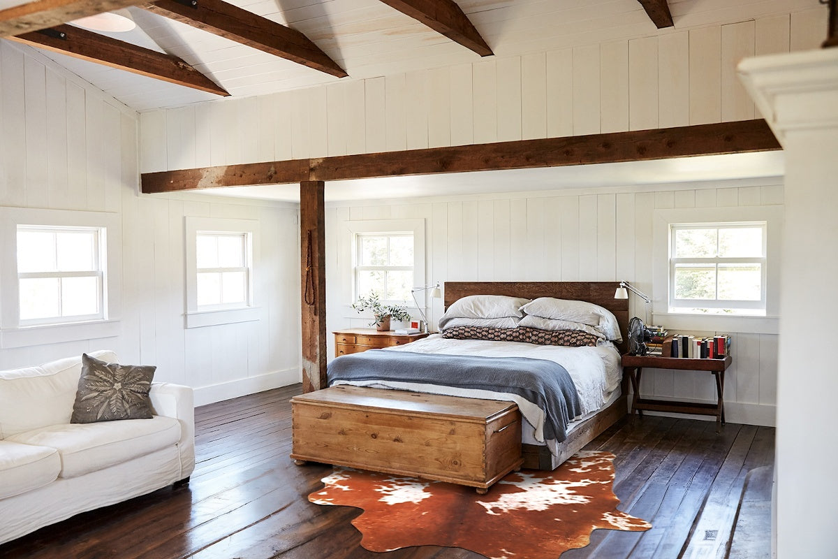 Brown and White Cowhide Rug #A45638