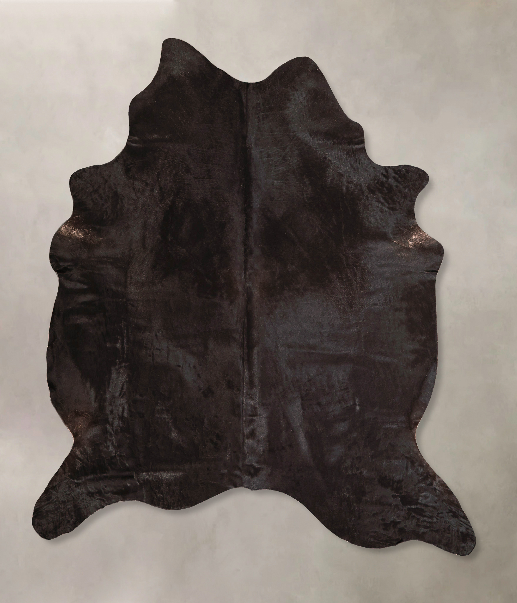 Solid Black Cowhide Rug #A45642