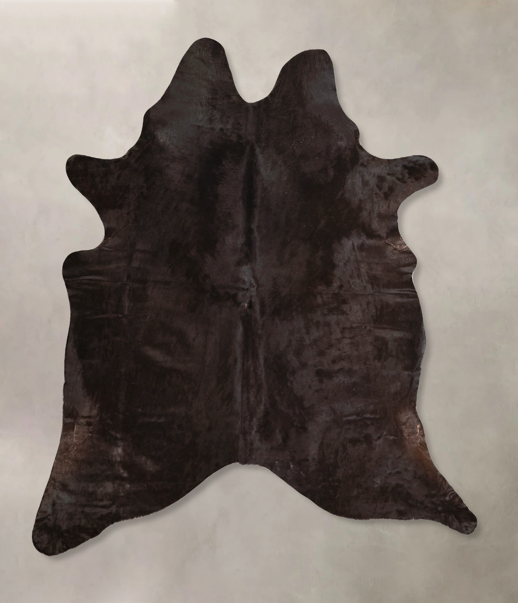 Solid Black Cowhide Rug #A45643